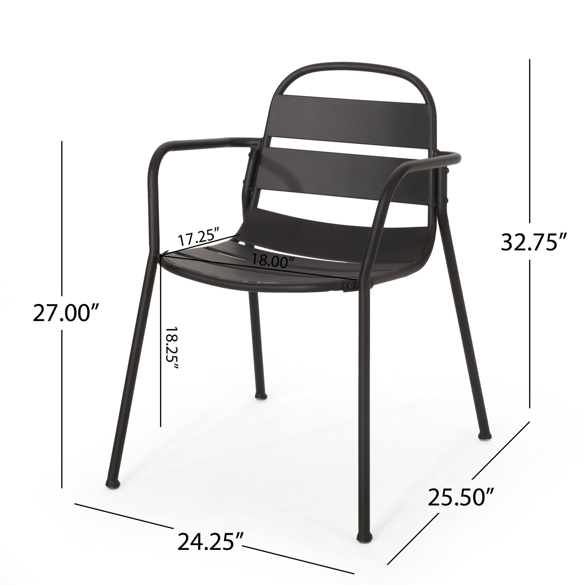 Terra Nova - Bistro Set - Matte Black Noble House