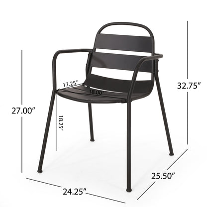 Terra Nova - Bistro Set - Matte Black Noble House