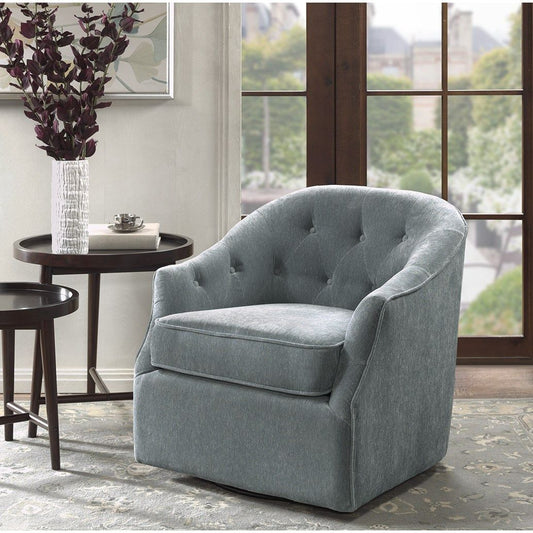 Calvin - Swivel Chair - Light Blue