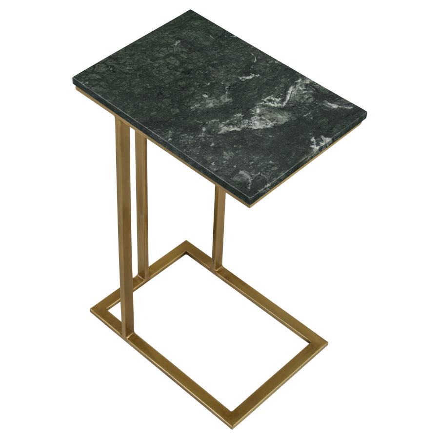 Vicente - Marble Top C-Shaped Sofa Side Table CoasterEssence