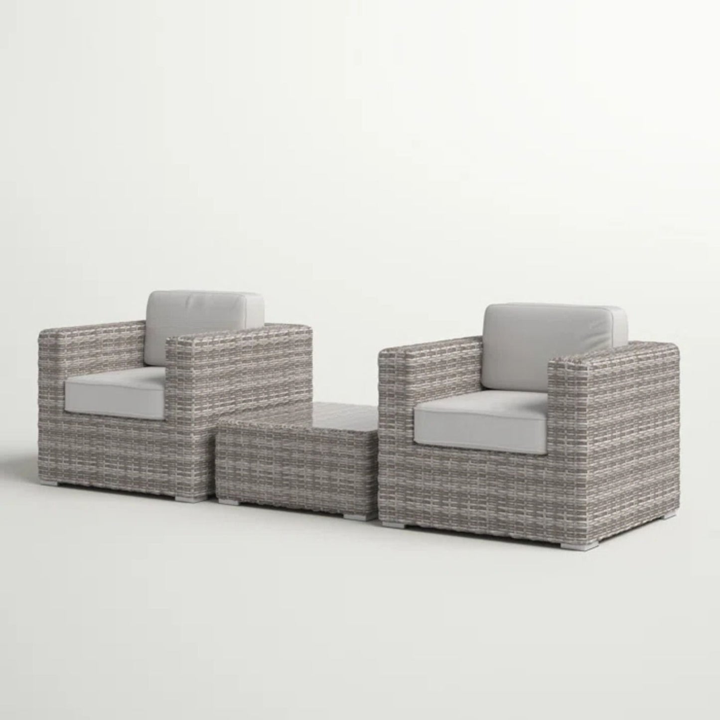 2 Person Seating Set With Cushions LSI Patio Furniture