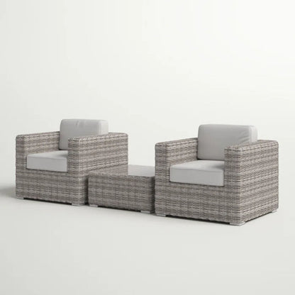 2 Person Seating Set With Cushions LSI Patio Furniture