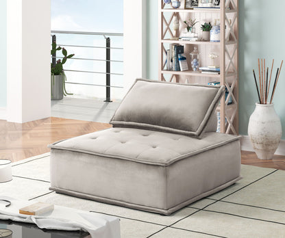 Anna - Armless Lounge Chair Lilola Home