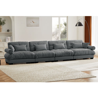Super Comfort Oversized Modular Sectional Sofa, Deep Seat Convertible L Shaped Couch Home Essentials
