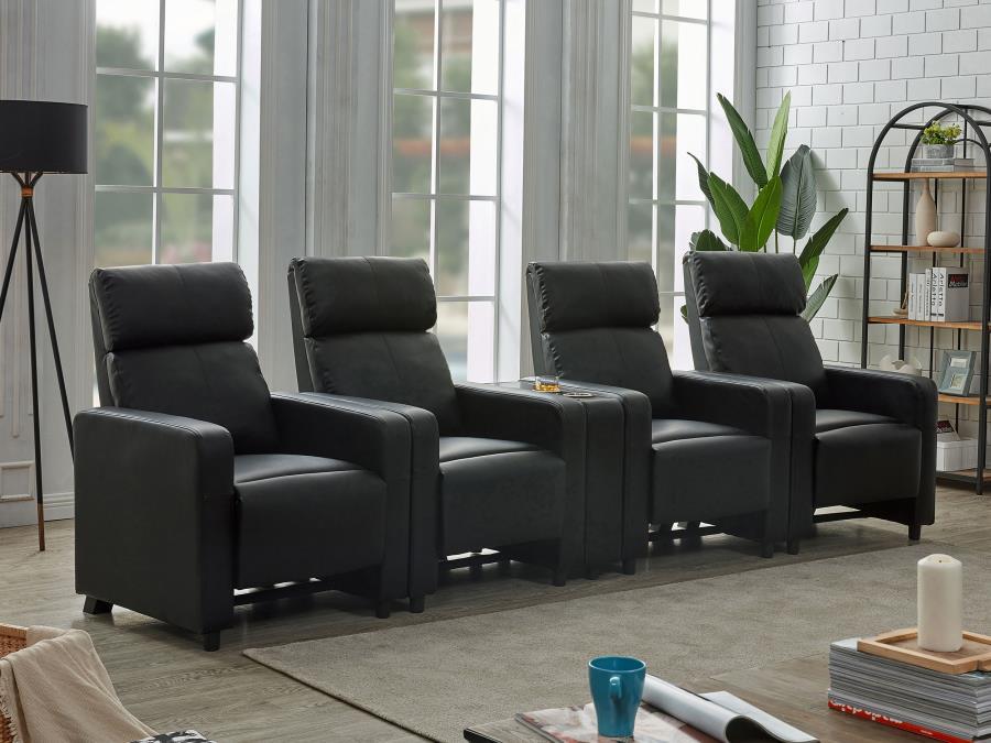 Toohey - Upholstered Tufted Recliner Living Room Set CoasterEveryday