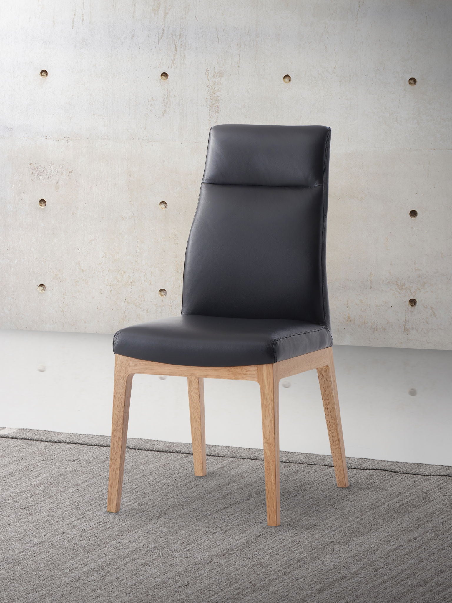 Raquan - Leather Side Chair (Set of 2) - Black Pu Acme