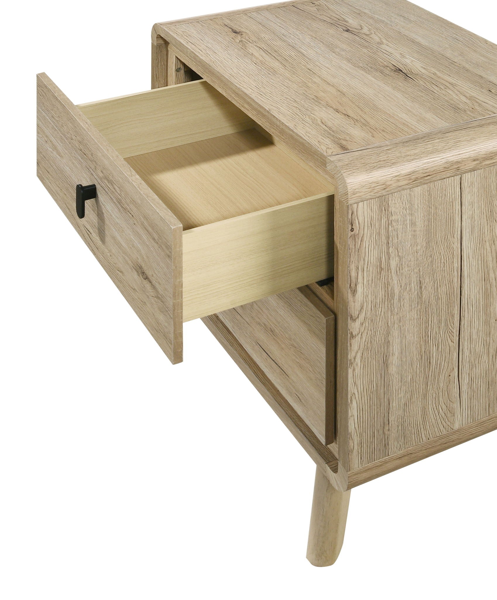 Dawson - Night Stand - Light Brown Crown Mark