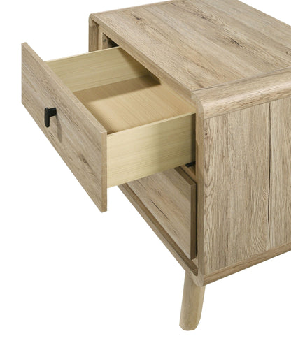 Dawson - Night Stand - Light Brown Crown Mark
