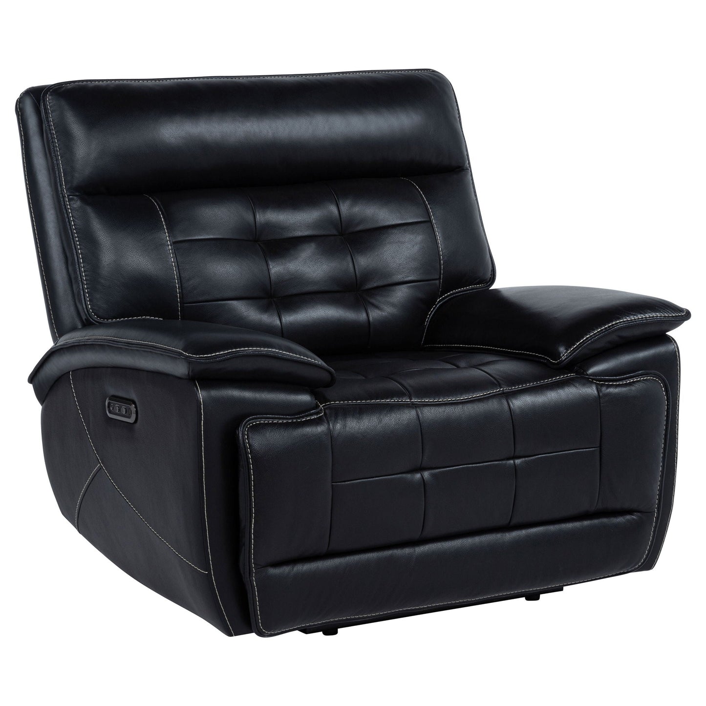 Hayden - Power Recliner With Dual Control, USB Charging Ports - Black Furniture Max