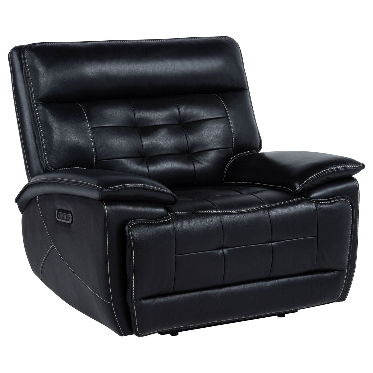Hayden - Power Recliner With Dual Control, USB Charging Ports - Black Furniture Max