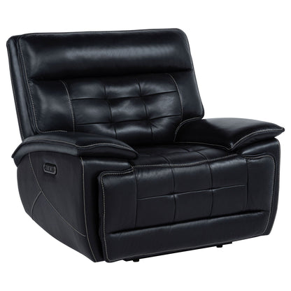 Hayden - Power Recliner With Dual Control, USB Charging Ports - Black Furniture Max
