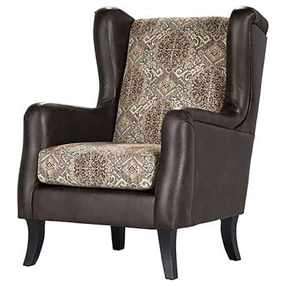 Brookridge - Wingback Accent Club Chair - Brown Furniture Max