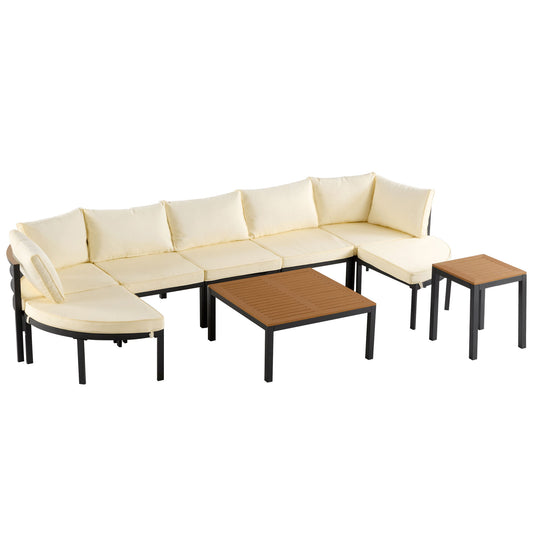 Outdoor Sectional Sofa Set Patio Seating Group With Cushions Hearth and Haven