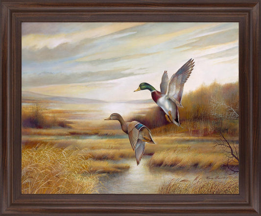 Autumn Marsh Duo - 28" x 34" Framed Wall Art Classy Art