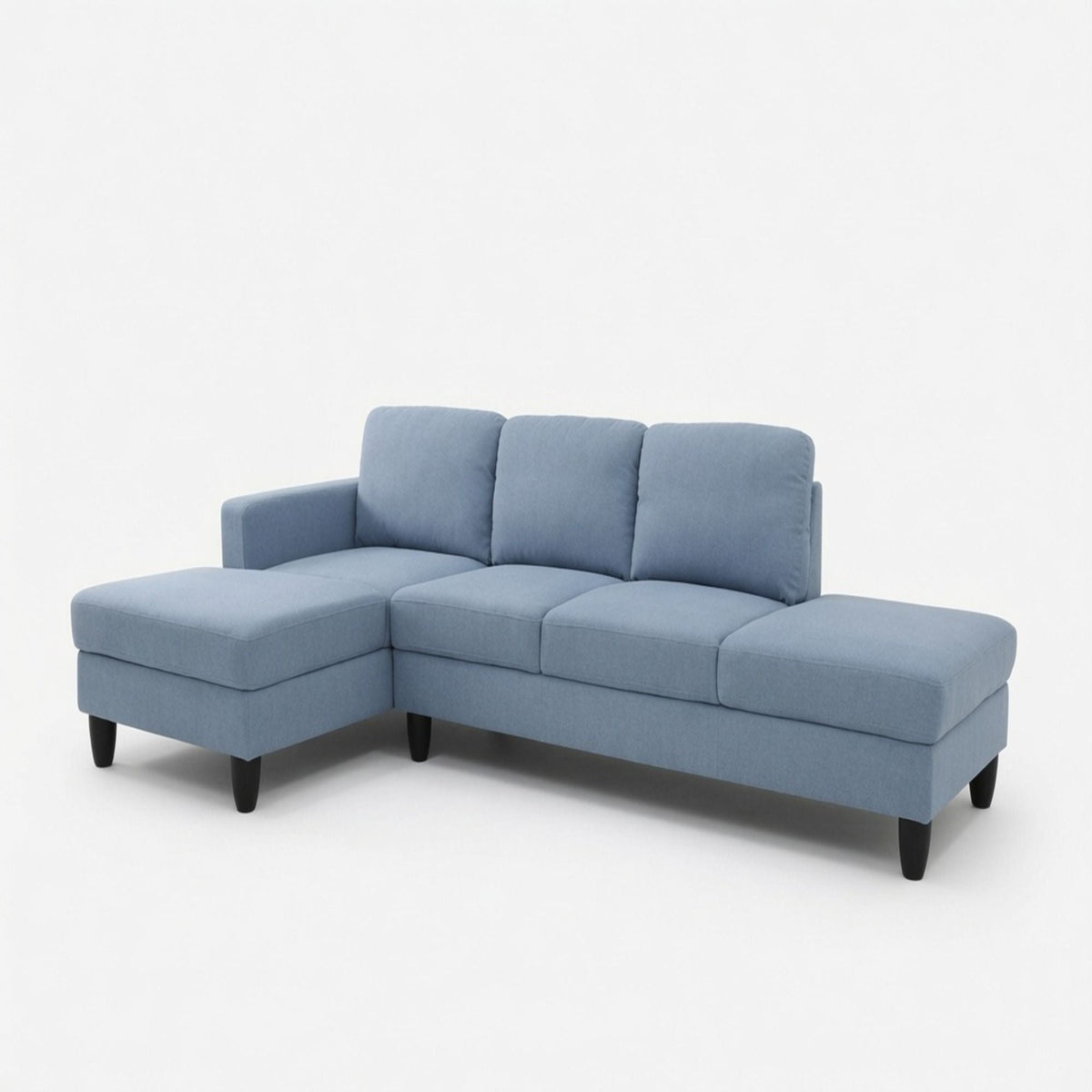 L - Shaped Sectional Sofa With Chaise & Ottoman Home Essentials