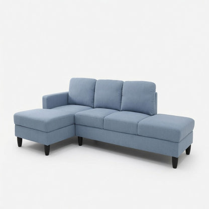 L - Shaped Sectional Sofa With Chaise & Ottoman Home Essentials