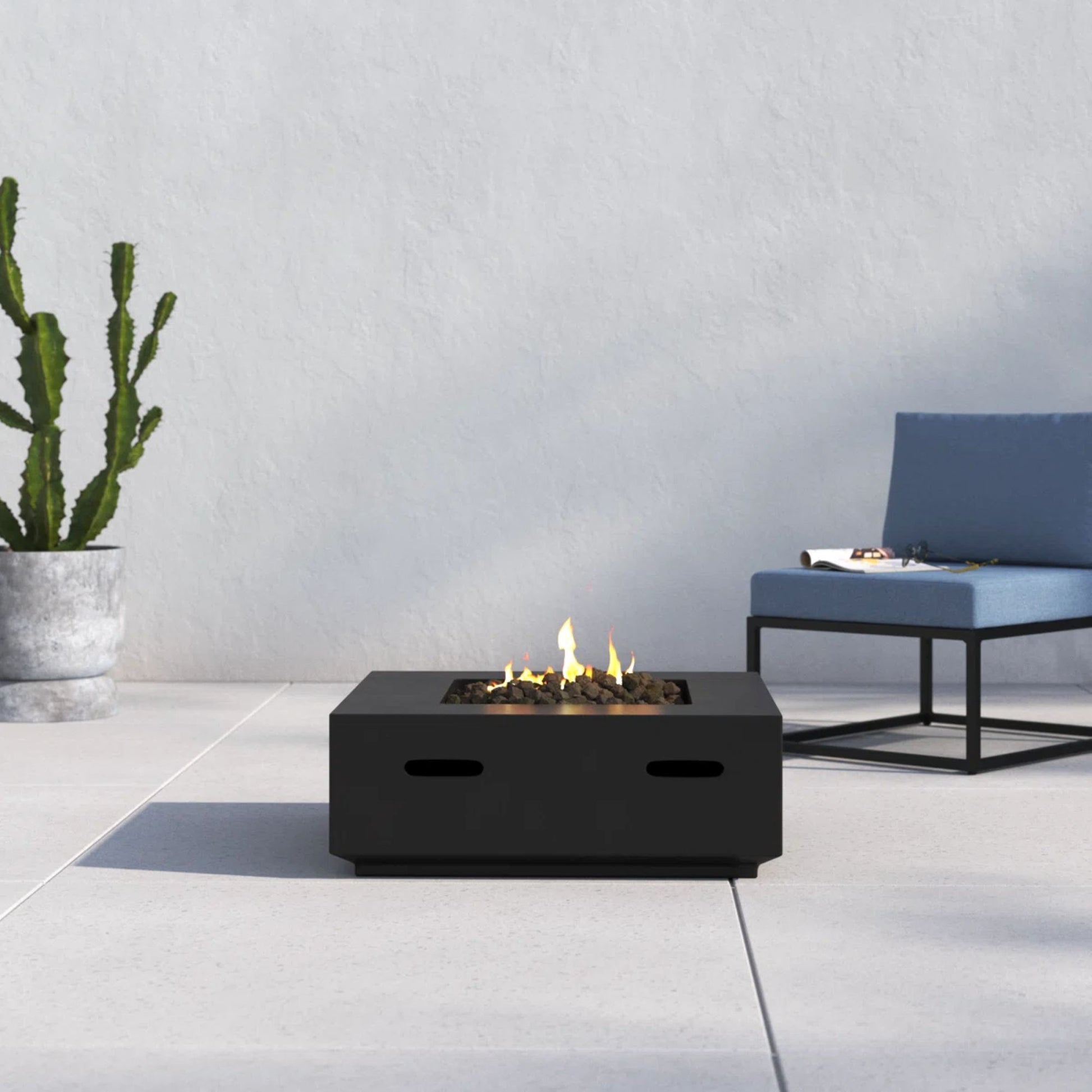 Reinforced - Propane / Gas Fire Pit Table LSI Patio Furniture
