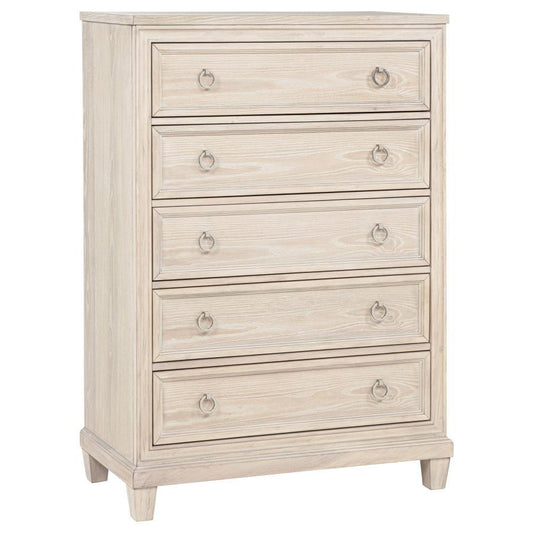 Pembroke - 5-Drawer Chest Of Drawers - Washed Oak Coaster Fine Furniture