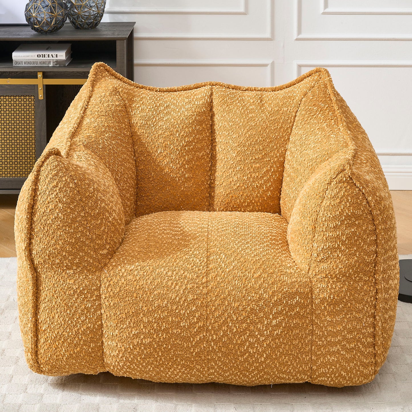 Comfortable Chenille Sofa Chairs With Highly Resilient Foam For Living Rooms And Bedrooms Home Essentials