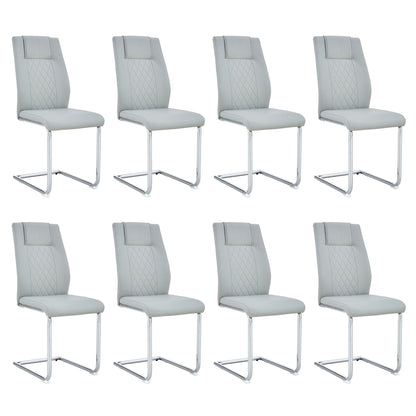 Modern Dining Chairs With Padded Seat, Metal Legs Home Essentials