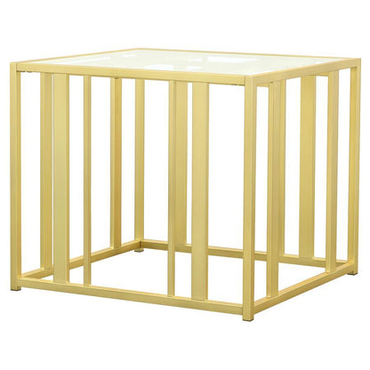 Adri - Rectangular Glass Top Side End Table Coaster Fine Furniture