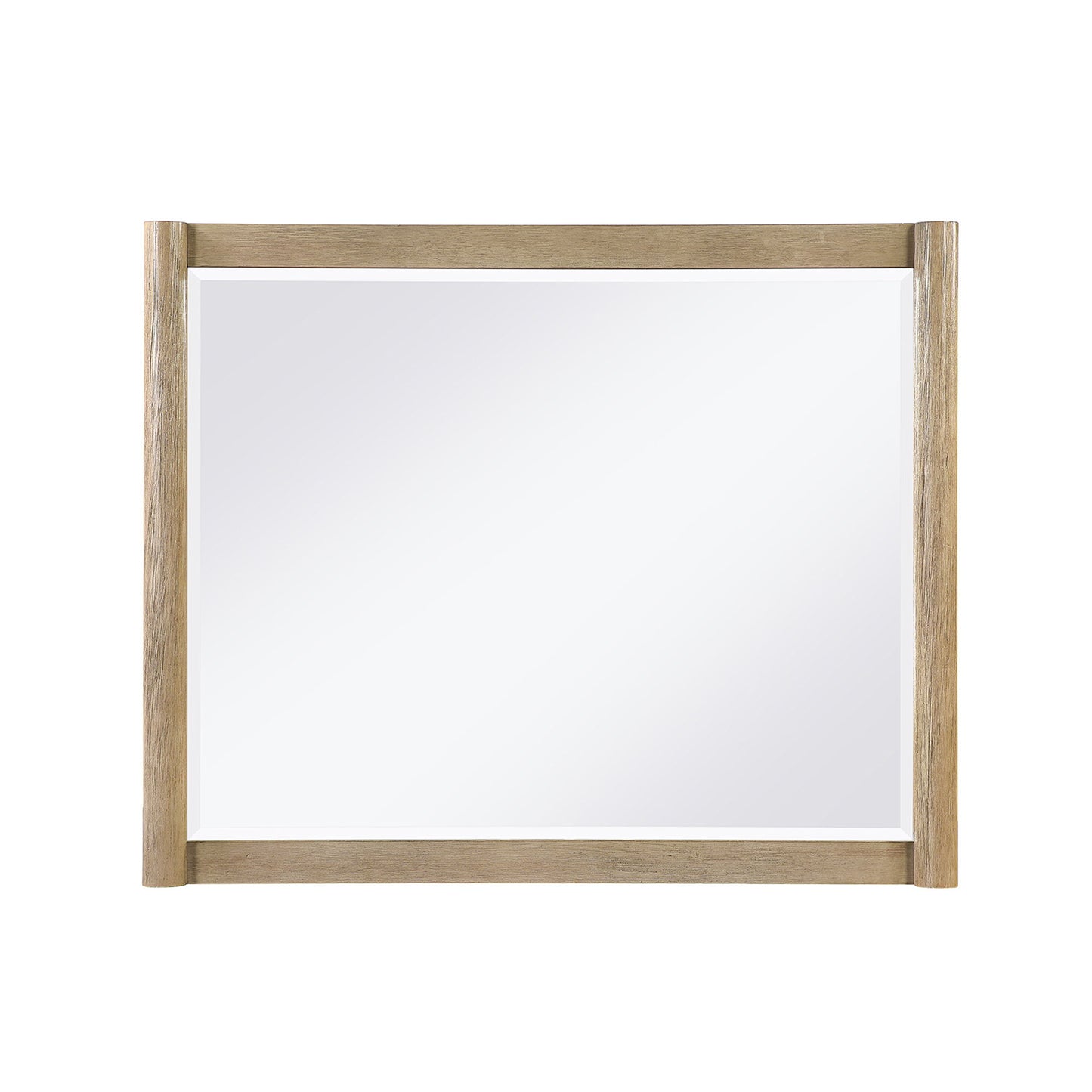 Sarai - Mirror With Sleek Frame And Rounded Sides - Brown Global Furniture USA