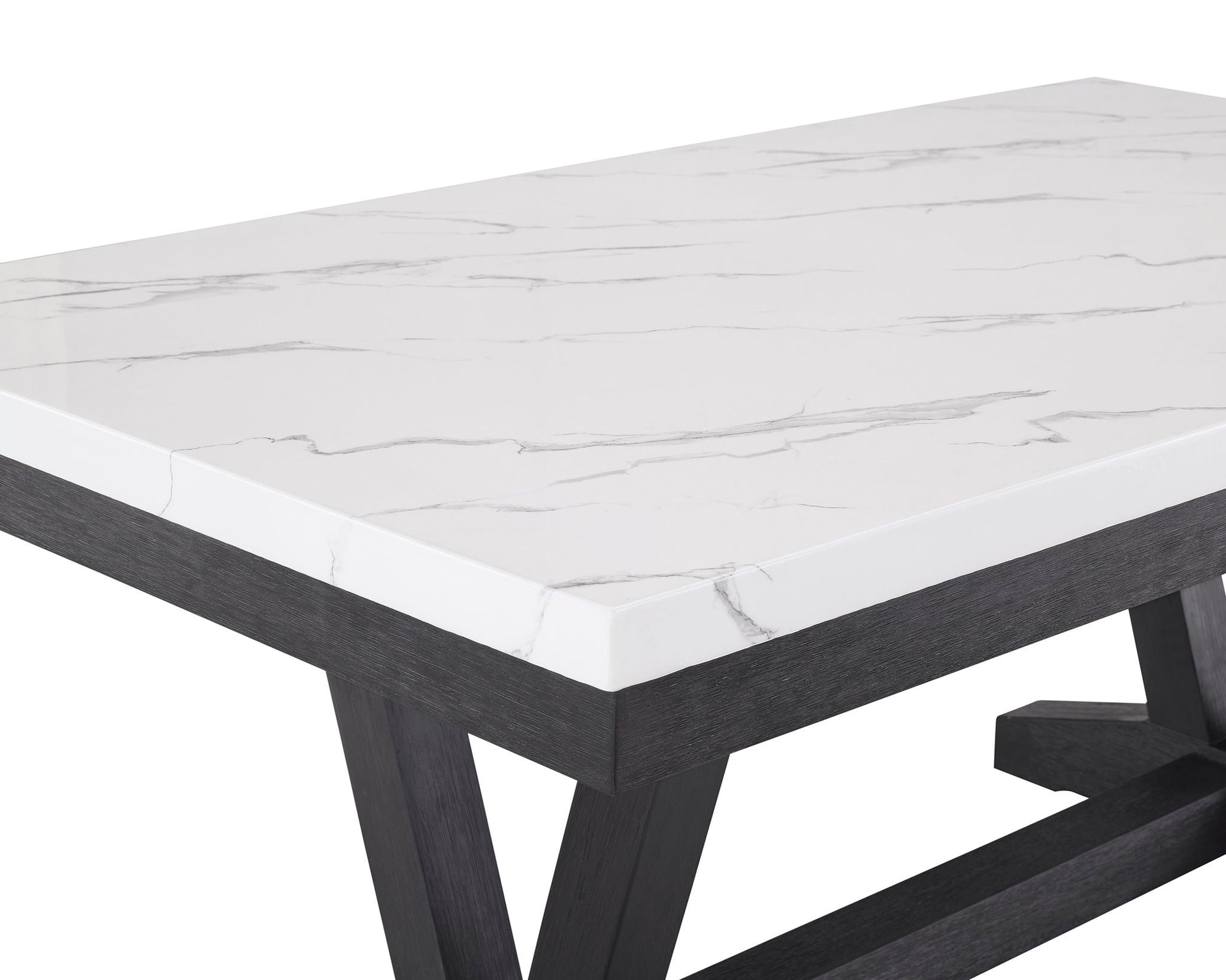 Vance - Dining Room Set - Charcoal / Dove Crown Mark