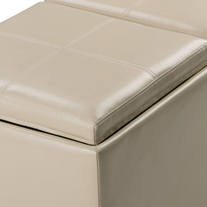 Avalon - 5 Piece Storage Ottoman, Contemporary Simpli-Home