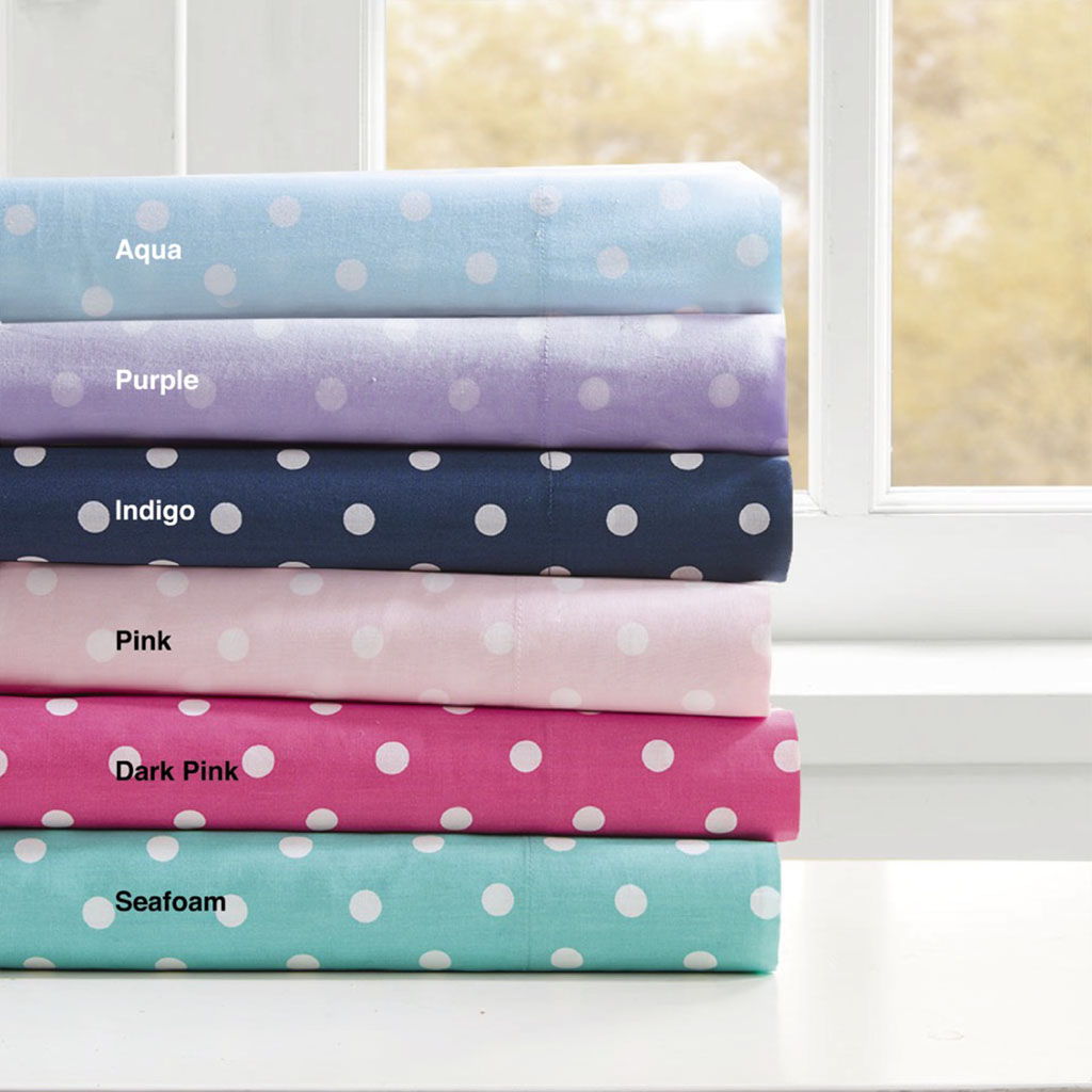 Polka Dot - Printed Sheet Set - Dark Pink