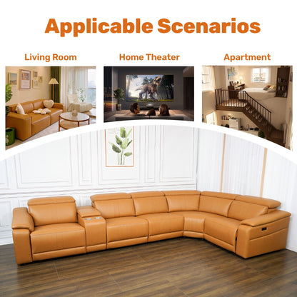 Modular Sofa Set With 2 Cup Holders, Sectional Living Room Furniture Home Essentials