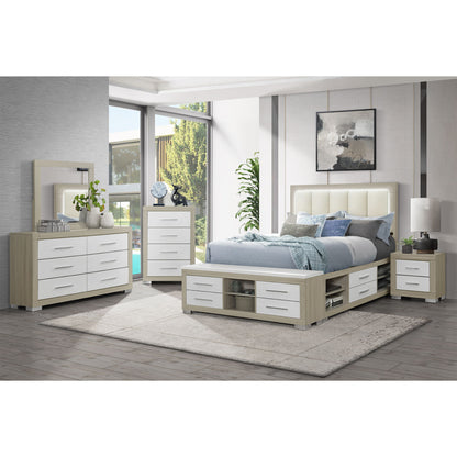 Elsa - 2 Toned And Chest With Bar Handle Global Furniture USA