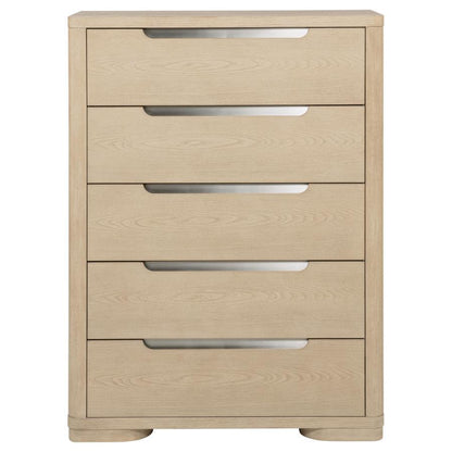 Ladera - 5-Drawer Bedroom Chest Of Drawers - Light Elm Coaster Fine Furniture