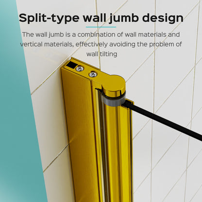 Frameless Shower Doors For Bathtub, 1 / 4" Tempered Glass Daily Nest