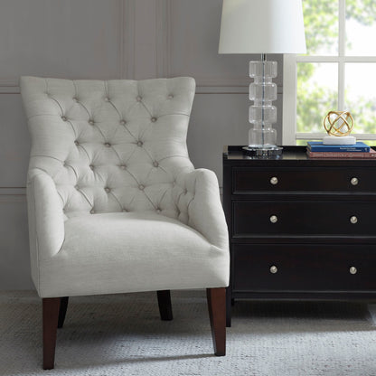 Hannah - Button Tufted Wing Chair JLA