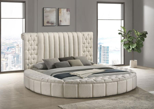 Sonya - Upholstered Round Storage Bed Coaster Fine Furniture