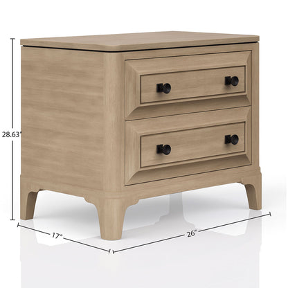 2 Drawer Nightstand - Sand Bernards Furniture