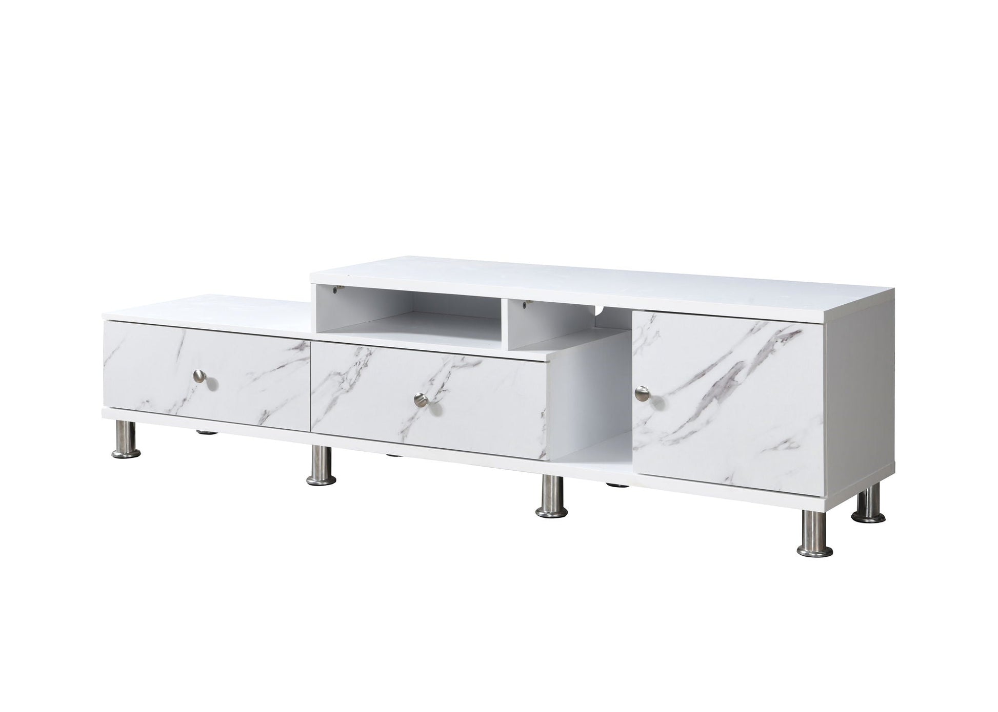 Tessa - TV Stand - White Crown Mark