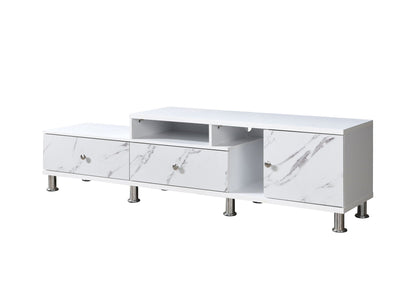 Tessa - TV Stand - White Crown Mark