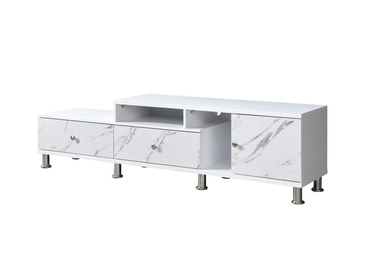 Tessa - TV Stand - White Crown Mark