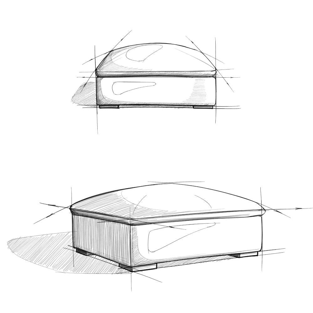 Jasmine - Ottoman - Gray Simpli-Home