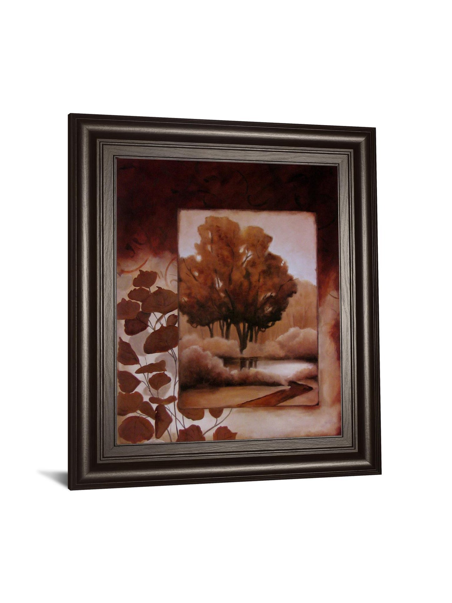 Fall Vignette I By Carol Robinson - Framed Print Wall Art - Dark Brown