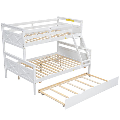 Bunk Bed With Ladder And Safety Guardrail Hearth and Haven