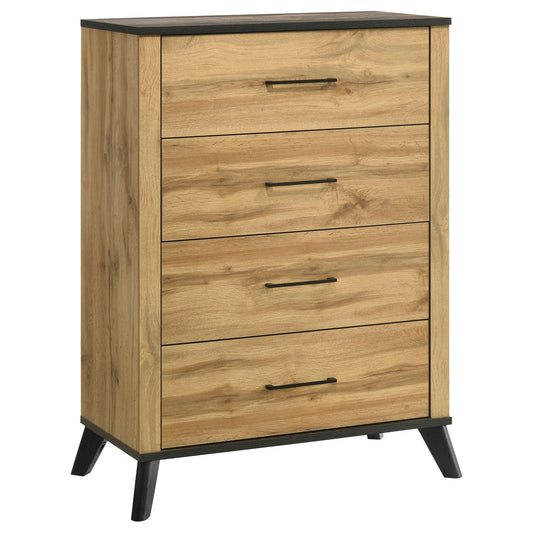 Kaywood - 4-Drawer Bedroom Chest Of Drawers - Natural Pine Coaster Fine Furniture