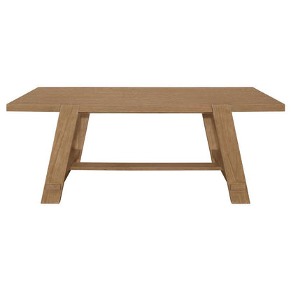 Sharon - Rectangular Wood Trestle Dining Table - Brown Coaster Fine Furniture