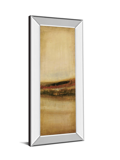 Tall Colour I By Hunter - Mirror Framed Print Wall Art - Beige