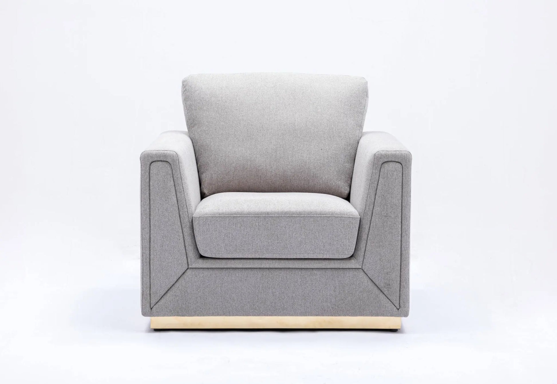 Valin - Linen Chair For Living Room - Gray Acme