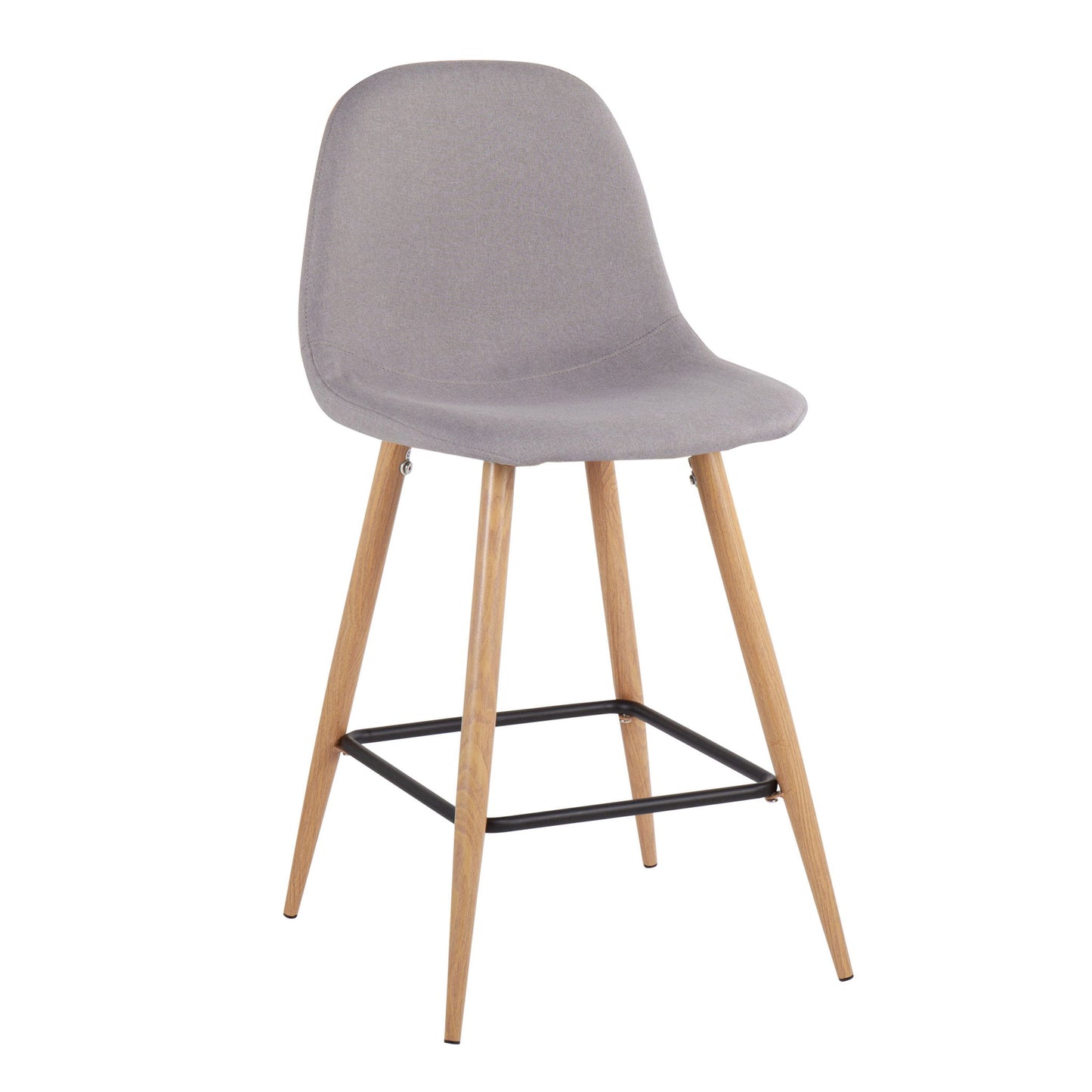 Pebble - Mid Century / Modern Counter Stool (Set of 2) Lumi Source