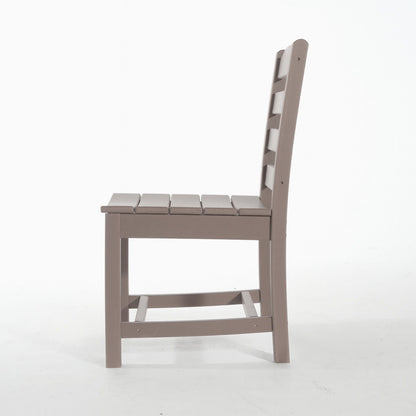 3 Piece Outdoor Dining Set, Round Patio Table With 2 Armless Chairs Home Essentials