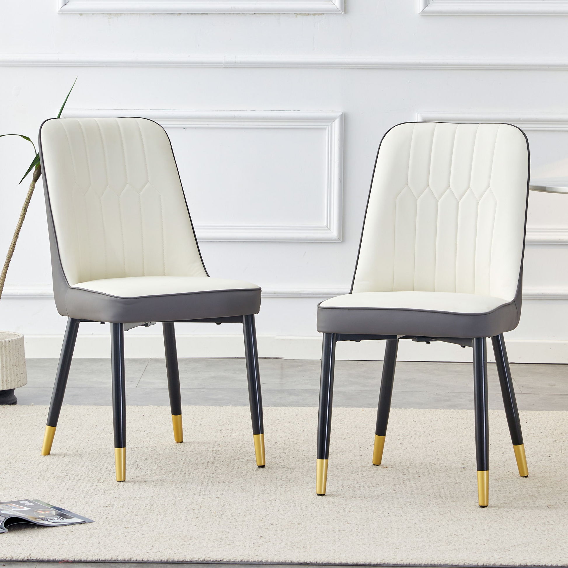 Modern Dining Chair With Metal Leg Home Essentials