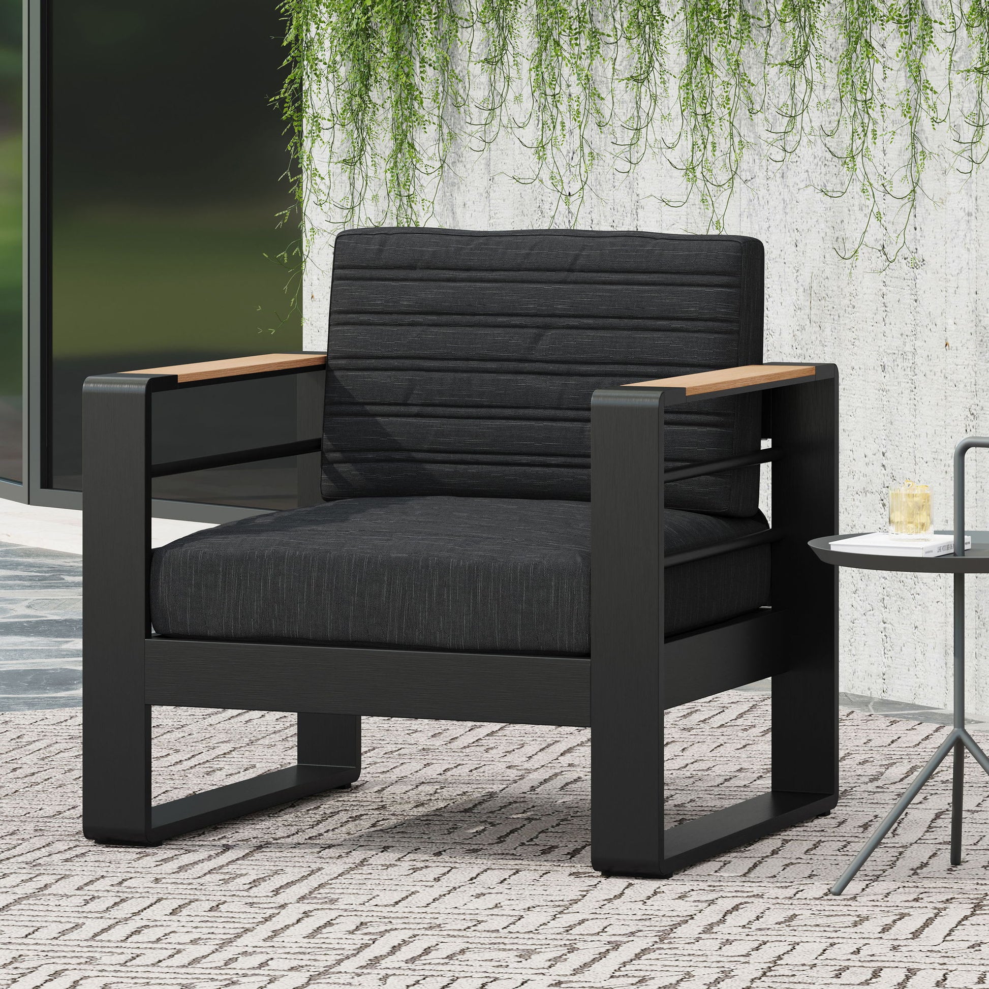 Giovanna - Club Chair Set With Aluminum Frame Noble House